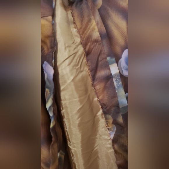 *Vintage* Brown Floral Dress - Picture 4 of 4